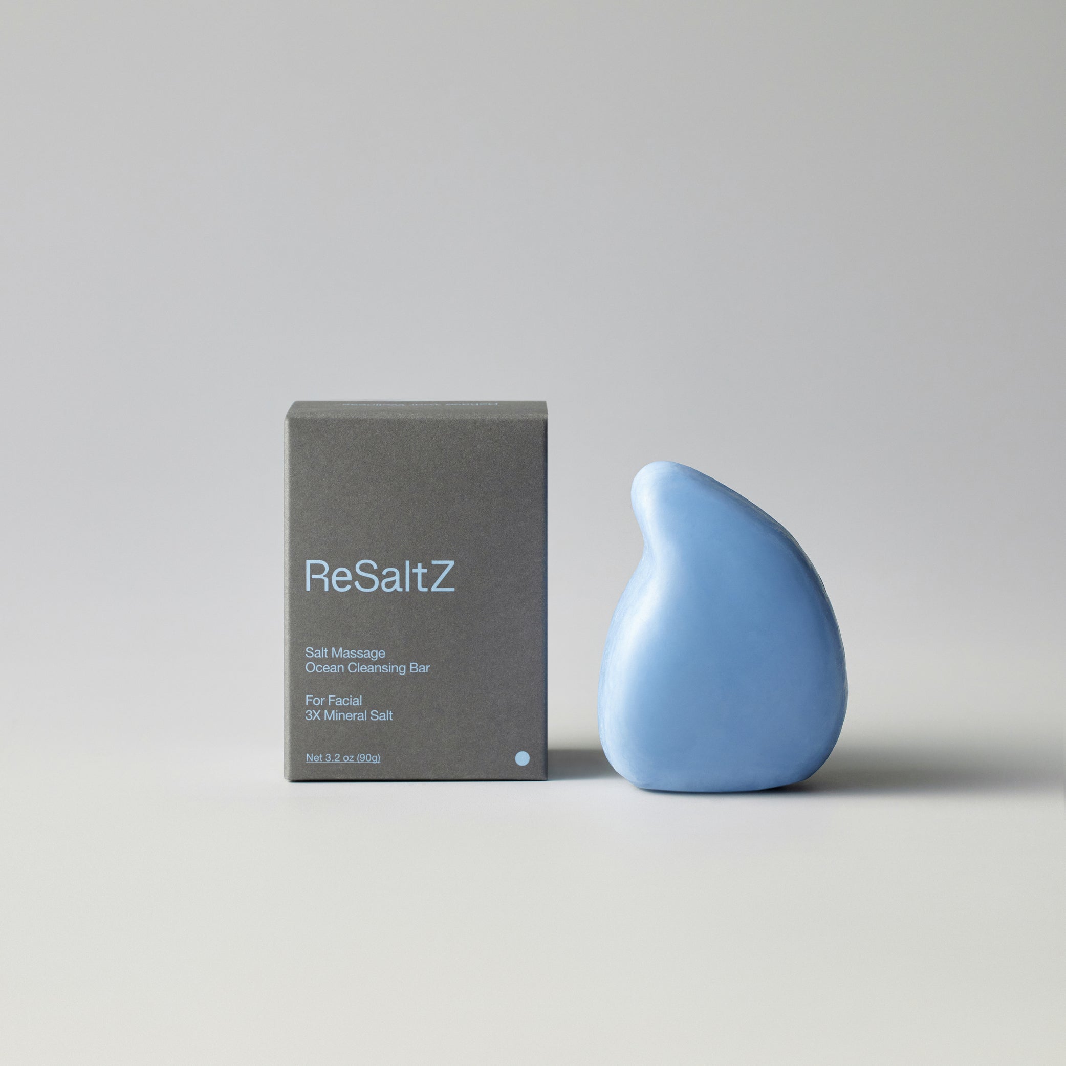 ReSaltZ Salt Massage Cleansing Bar Ocean with Packaging Box