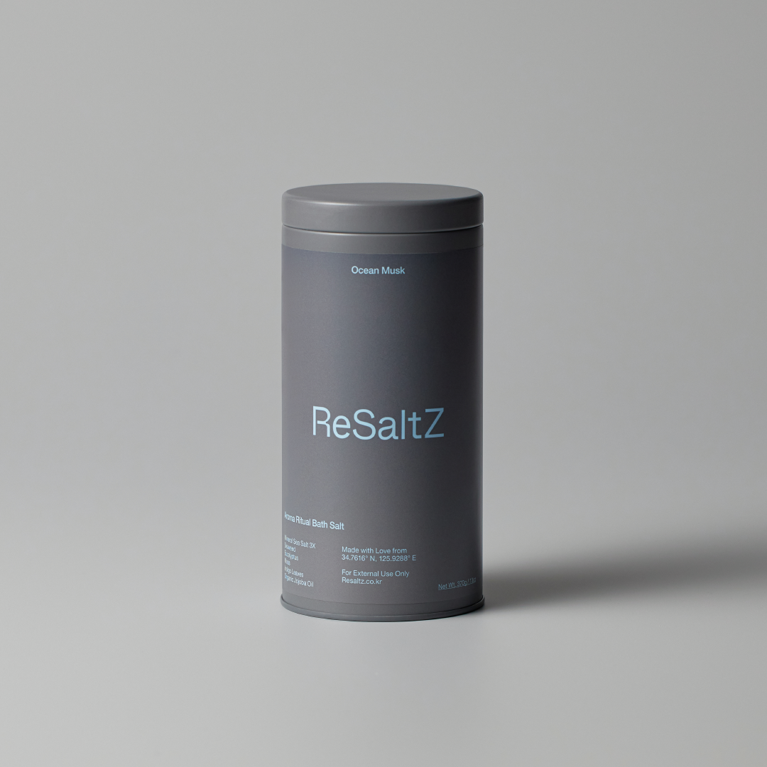 ReSaltZ Aroma Bath Soak Ocean Musk Tin Case 