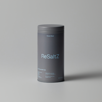 ReSaltZ Aroma Bath Soak Ocean Musk Tin Case 