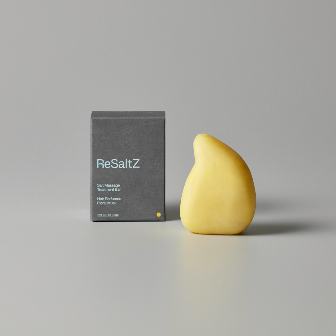 ReSaltZ Salt Massage Hair Conditioning Bar and Package